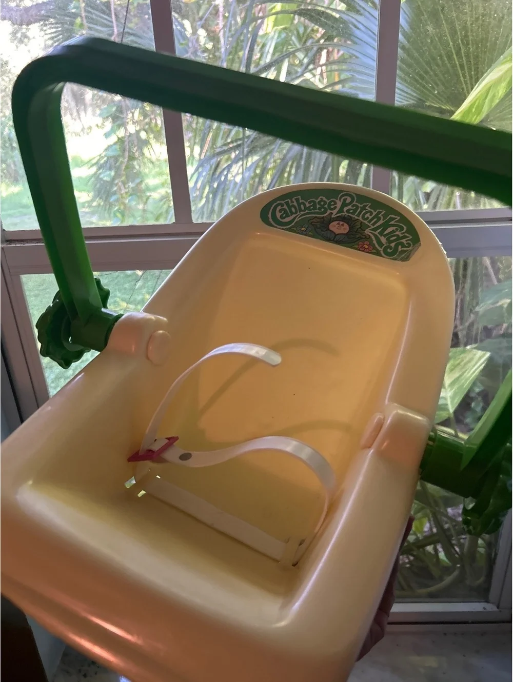 Vintage Cabbage Patch Kids Baby Swing Seat with Safety Straps